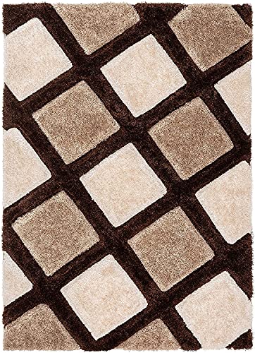 Image of for Hall Soft Fur Shaggy Carpets for Living Room Cozy Dining Area Rugs for Bedroom Fluffy Luxury Carpet for Drawing Room Anti Slip Rugs for Kids Room 8X10 Feet Brown /Beige Box