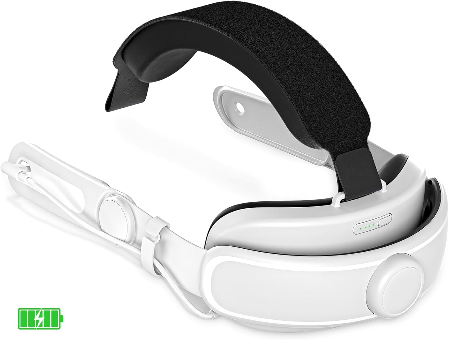 Head Strap with Battery for Meta Quest 3S/3, Rechargeable Battery Pack Headstrap for Oculus 3/3s, Nexatrix Detachable Elite Strap for VR Headset (6,000mAh Battery)