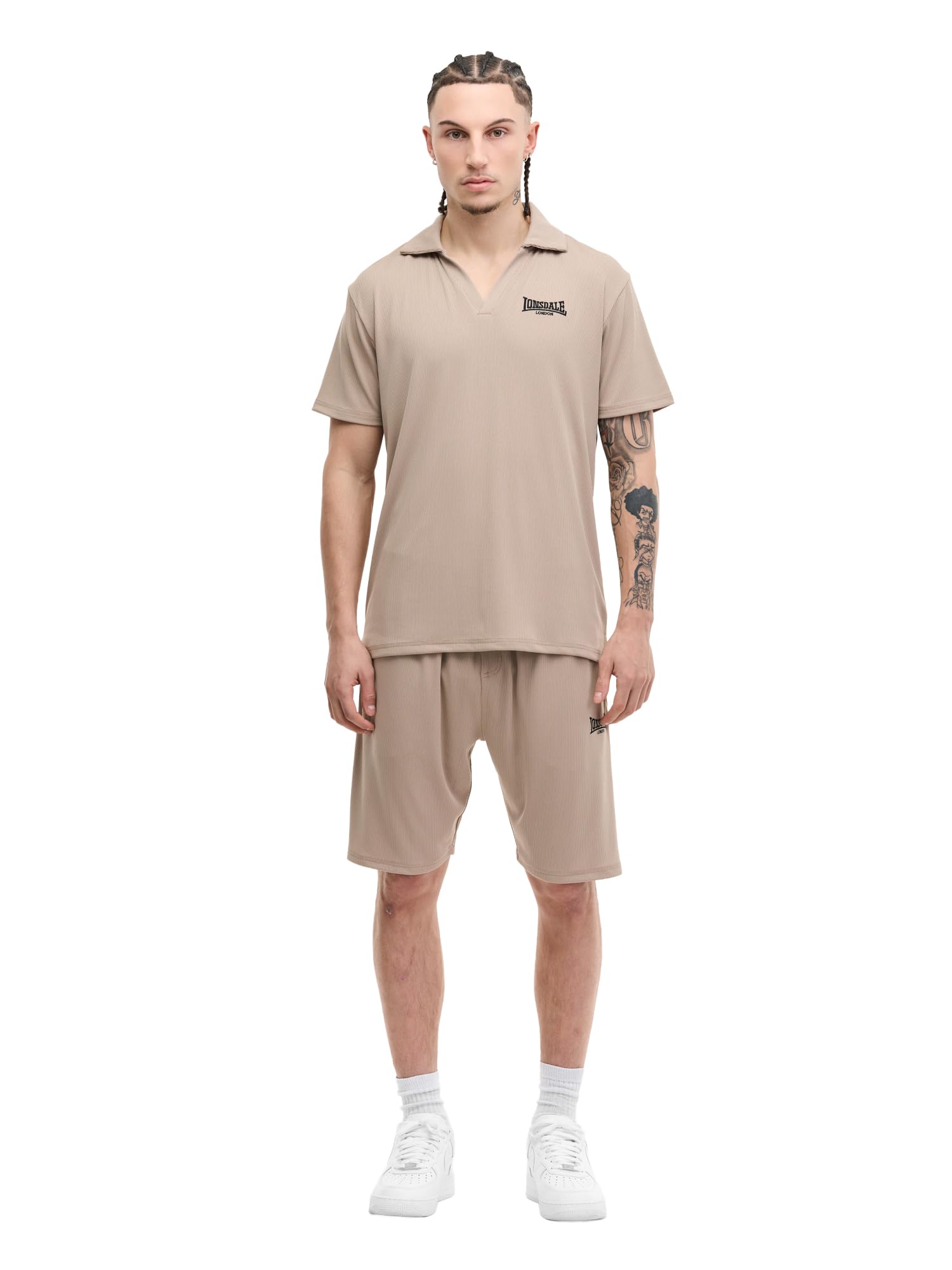 Lonsdale Herren Motspur Poloshirt & Shorts Set