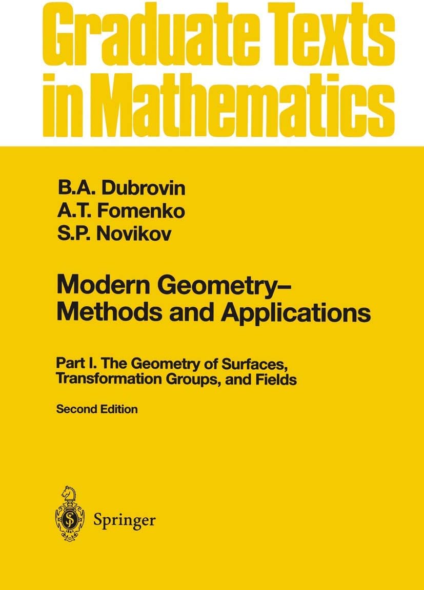 Modern Geometry -- Methods and Applications
