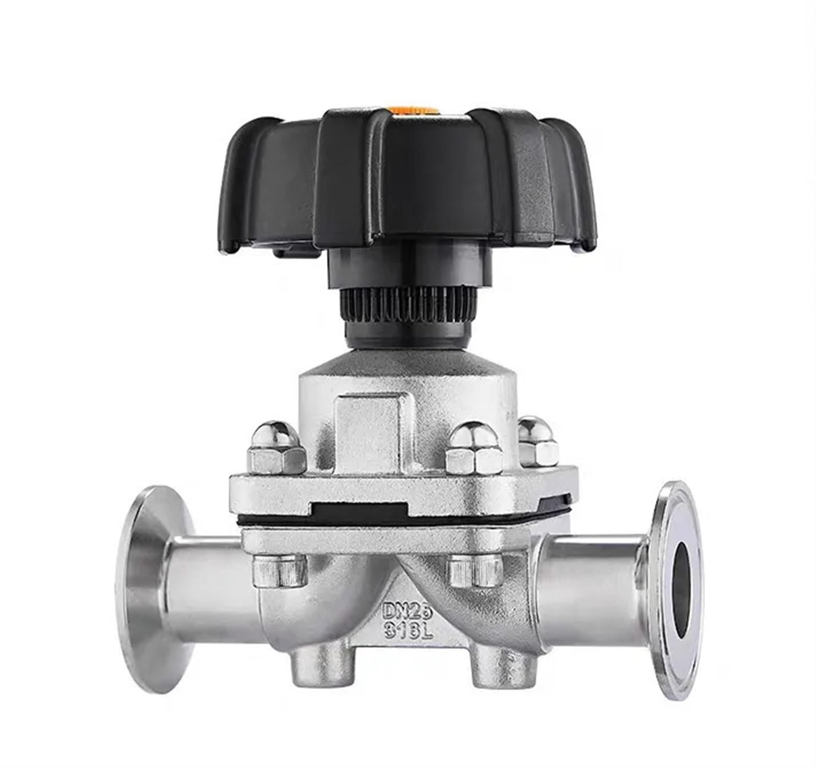 Stainless Steel 316L Tri-Clamp OD 50.5mm Quick Install Diaphragm Valve(10.8mm)