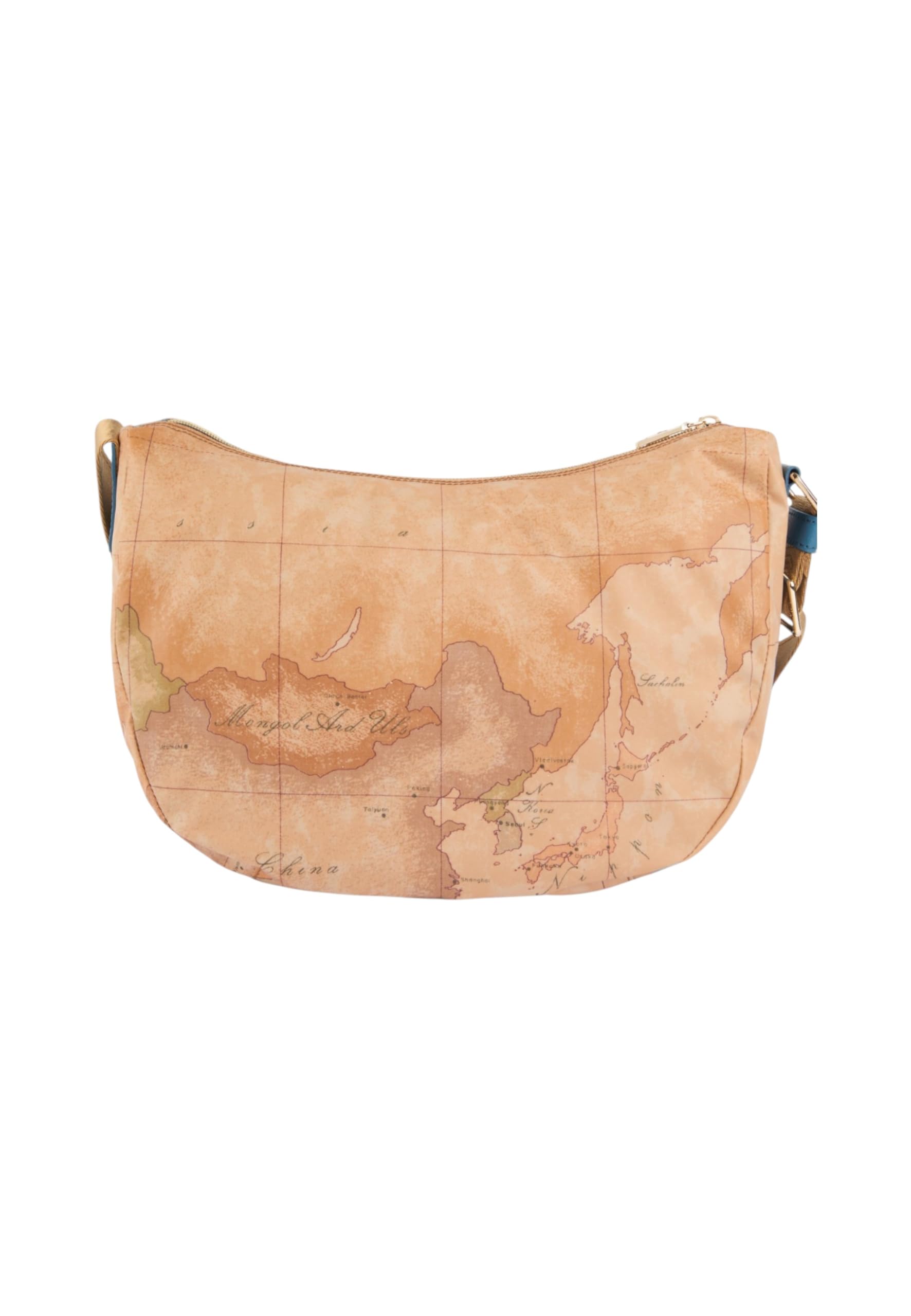 Alviero Martini 1A Classe Borsa a Tracolla Donna, Tessuto con Stampa, Tracolla Regolabile, Tasca Interna con Zip