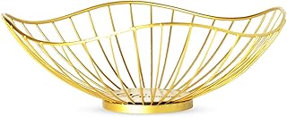 NO Besylo Fer Forgé Fruit légumes Panier, Panier à Fruits, Corbeille à Fruits,Corbeille à Fruits en Fer, Corbeille Creux en Fer, pour Décoration Le Comptoir et Stockage des Fruits