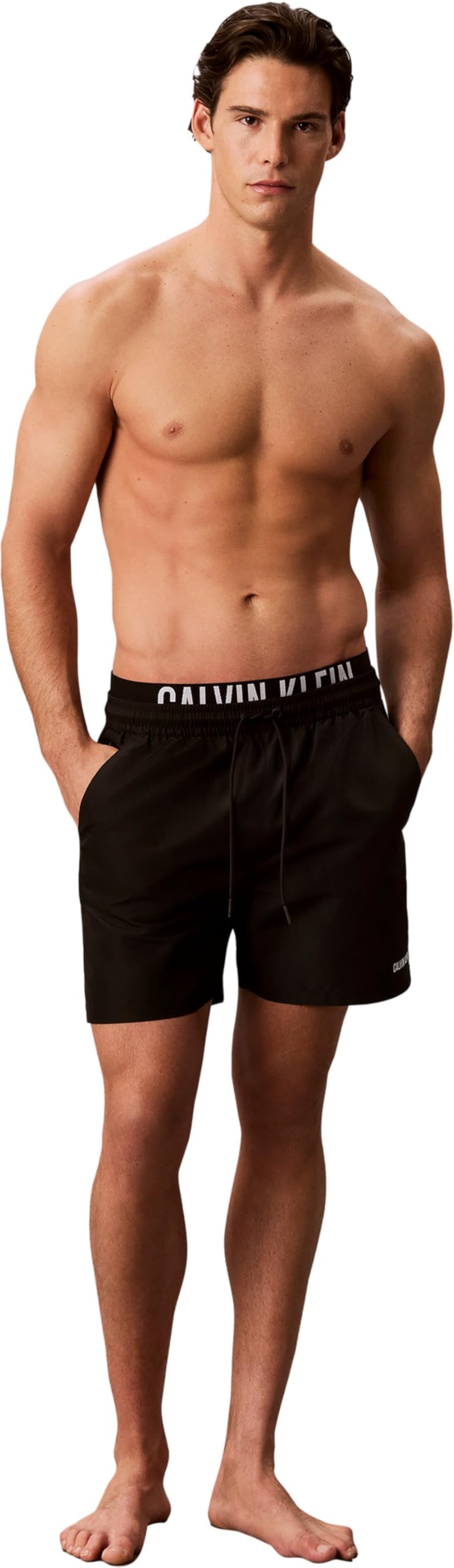 Calvin Klein Męskie bokserki 12,7 cm Intense Power Lv00N61015 Kąpielówki, Czarne (Czarne), S