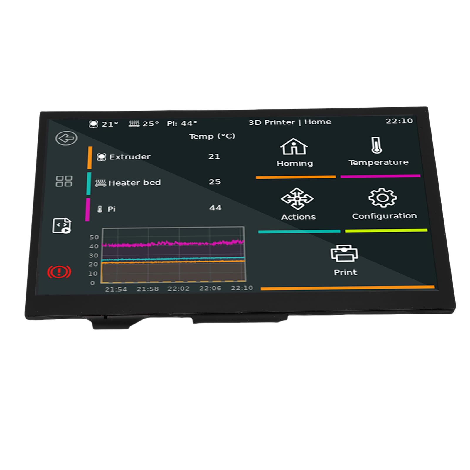 3D-Drucker-Display-Ersatz, 5-Zoll-Touchscreen für 3D-Drucker mit Klarer Visualisierung mit Einer Auflösung von 800 X 480