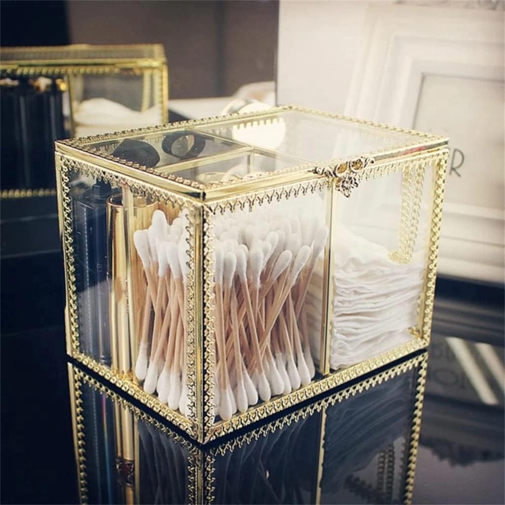 Transparent Glass Ring Box Cosmetic Storage Box Clear Glass Jewelry Box Jewelry Organizer Holder