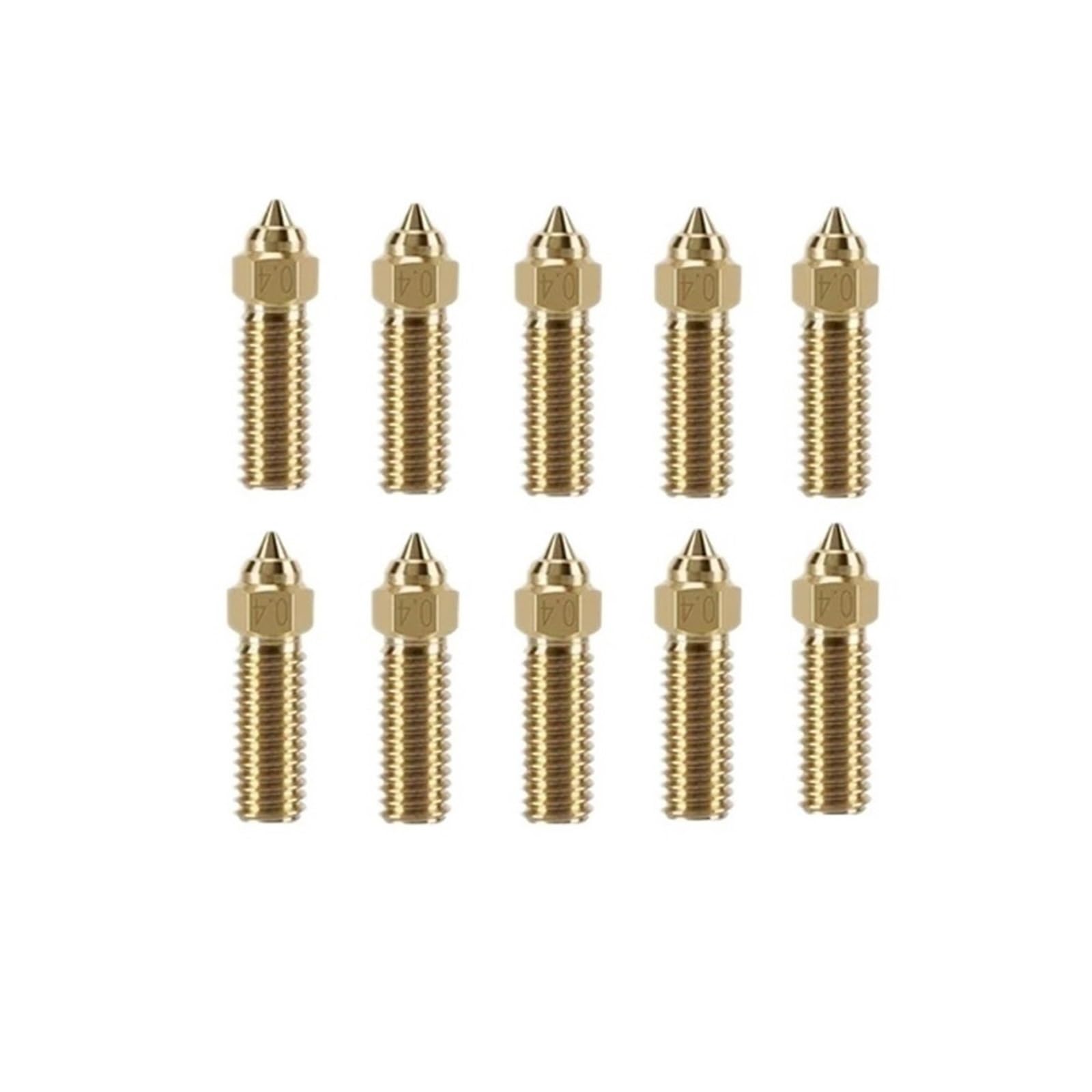 Ugello in ottone, compatibile con Creality, per K1 MAX CR-M4 | Ugello singolo in ottone per sostituzione o manutenzione ordinaria di hotend ed estrusore(5pcs K1 Nozzle)