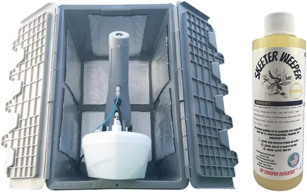Skeeter Weeper® Smart Pest Control Fogging/Misting System and Premium Natural Misting Solution Bottle (Concentrate)