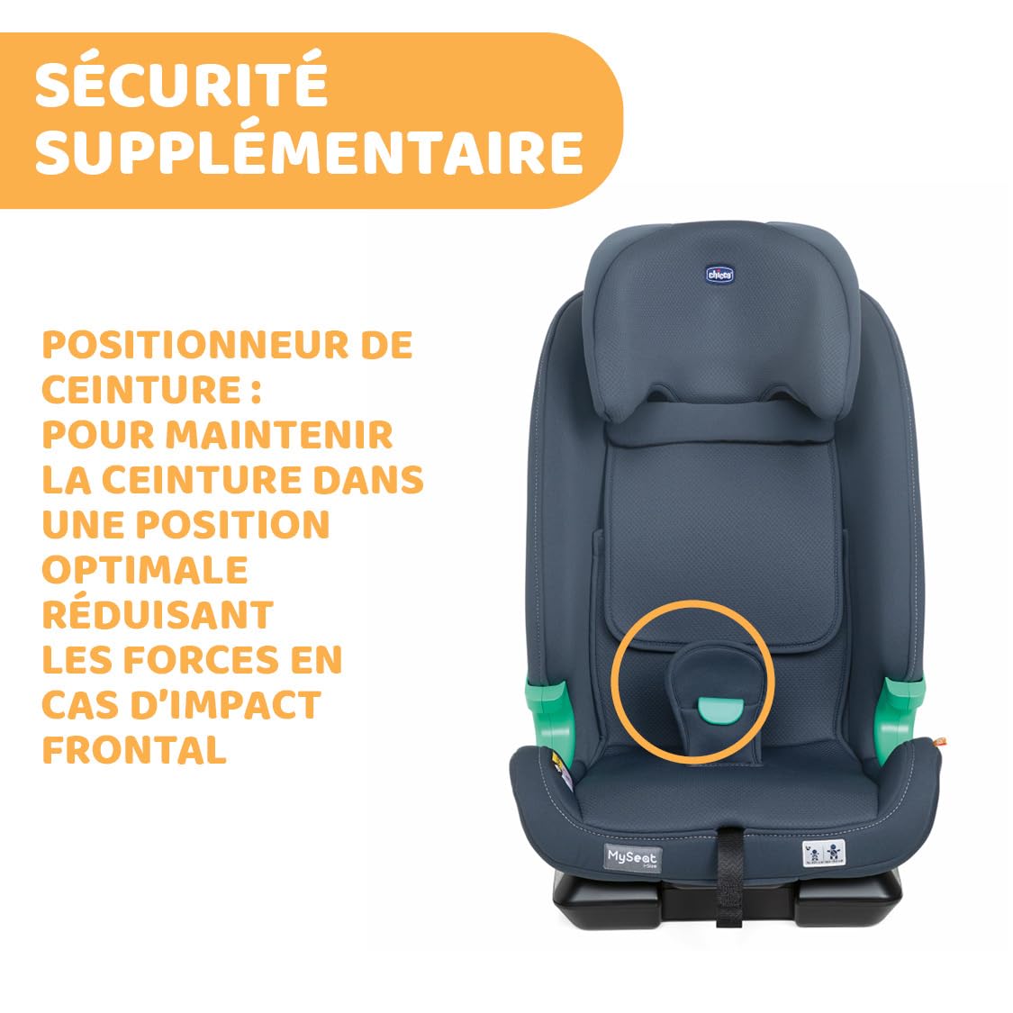 MySeat, fotelik samochodowy, z systemem Isofix, zastosowanie z wbudowanymi pasami i pasami samochodowymi, leżący, z regulacją wysokości, dopuszczony do użytku ECE R 129/03 L, rozmiar 76-150 cm, od 15