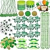 Max fun 188pcs st patricks day accessories party favors set decorations kids saint patricks day irish decor green beads shamrock for parades supplies  urban country home decor