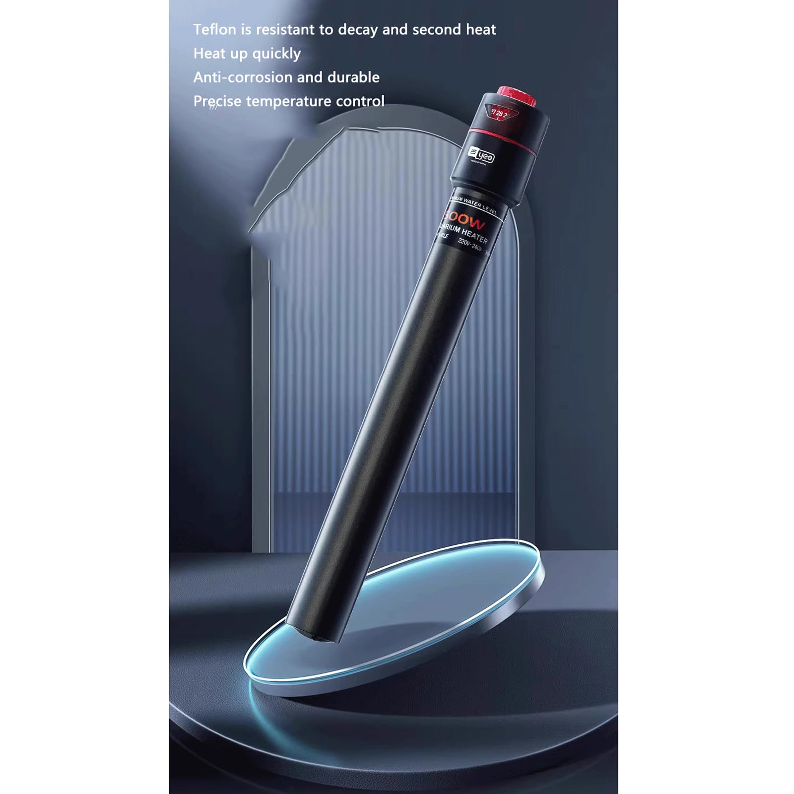 Asta riscaldante Termostato Automatico Asta riscaldante in Acciaio Inossidabile Riscaldatore per Acquario, 50 W (100 W)
