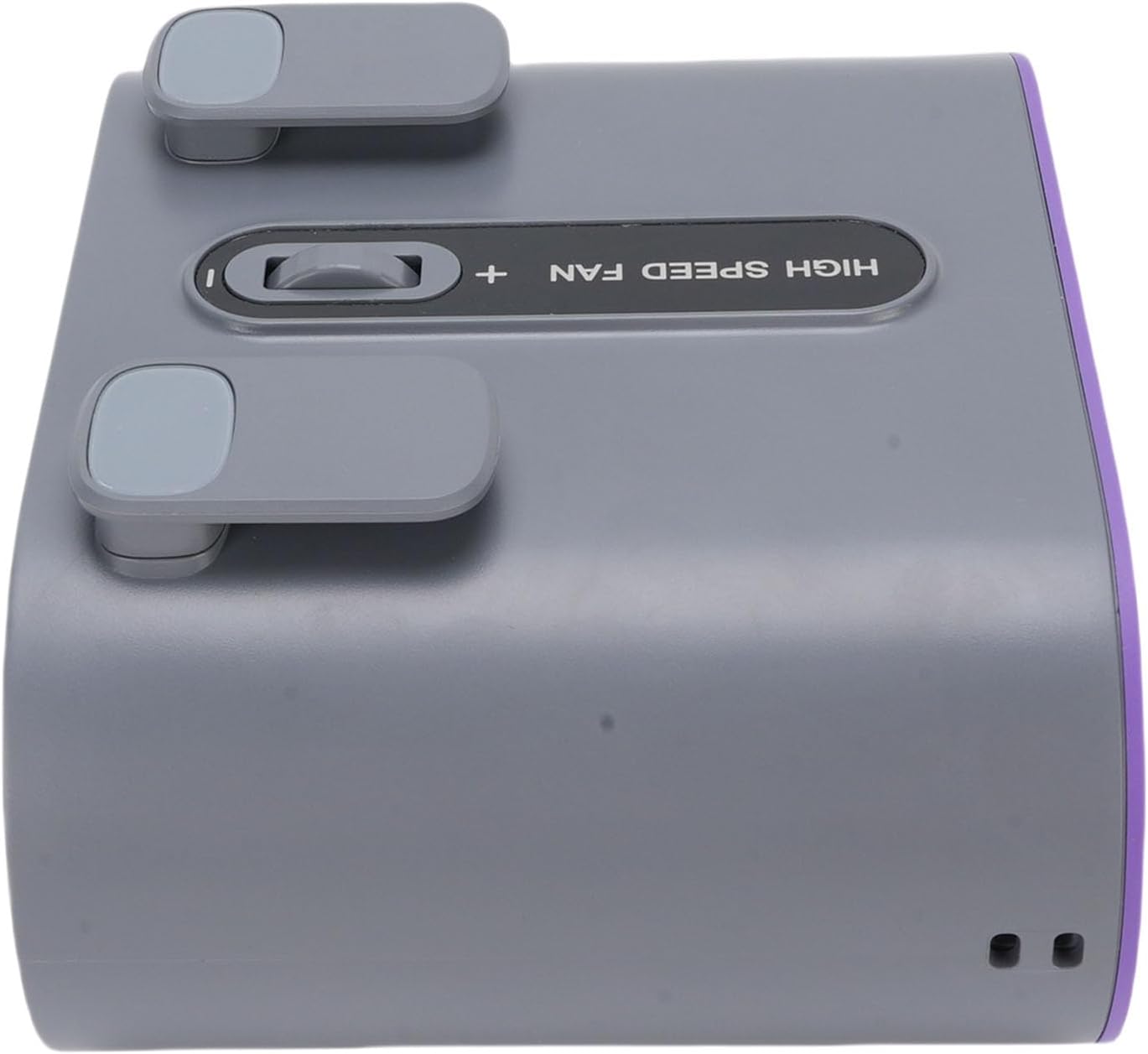 Rechargeable Waist Clamp/Holder Fan Built in Light Long Lasting Battery for Construction Sites (Gray)