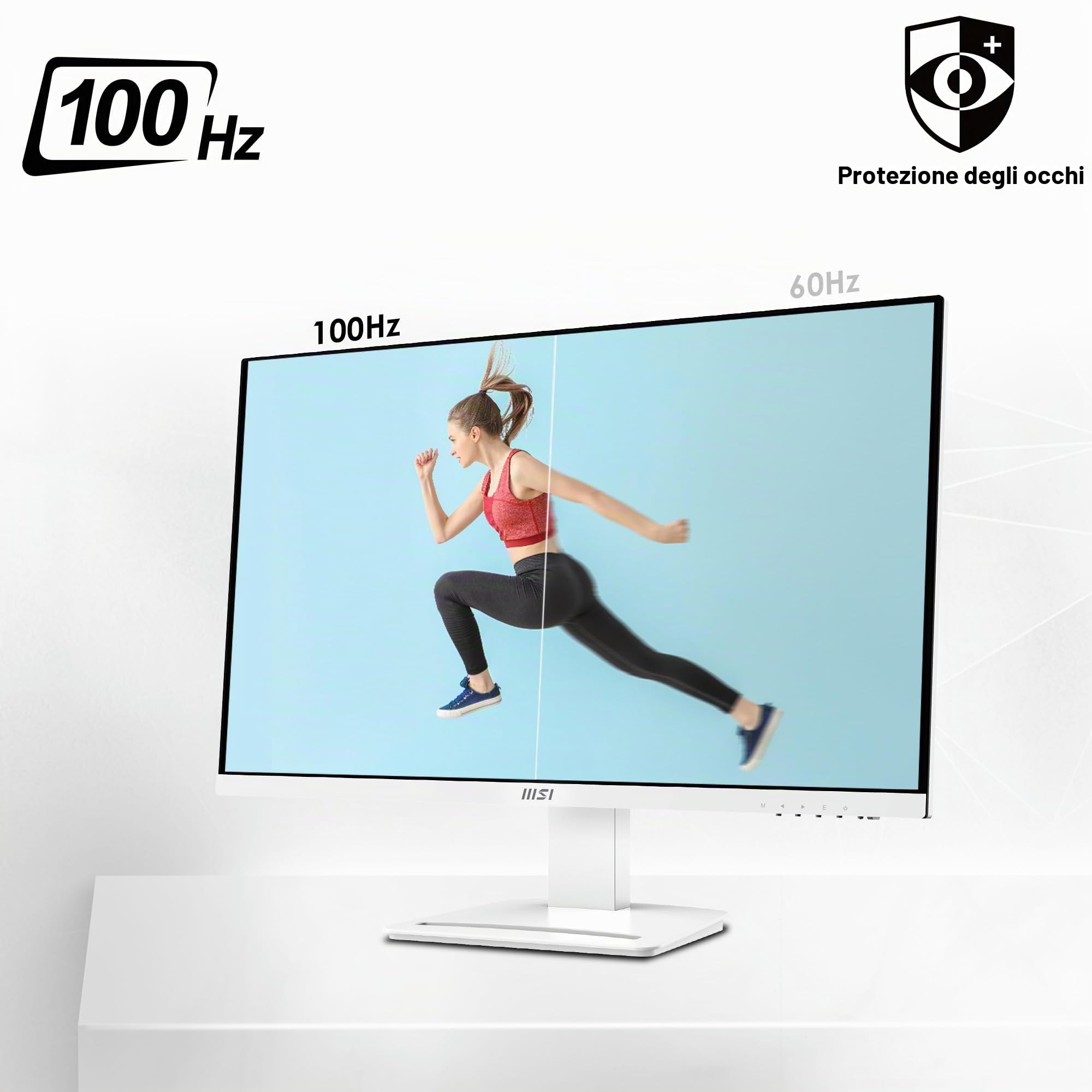 MSI Pro MP273AW, 27", 1920 x 1080 (FHD), IPS, 100Hz, protezione della vista certificata TUV, 4ms, Displayport, HDMI, inclinazione