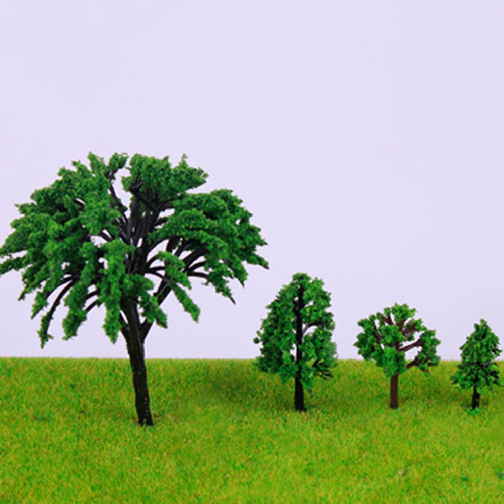 ZYWUOY 50PCS Alberi Miniatura Modello Treno Ferrovia Wargame Paesaggio Scala