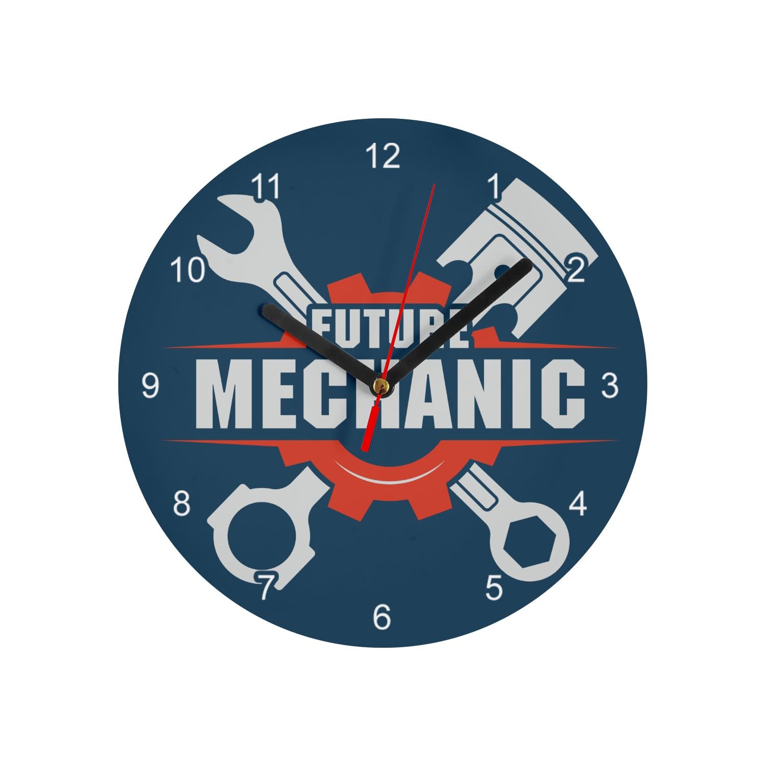 Horloge verre Future Mechanic idée cadeau passionné auto