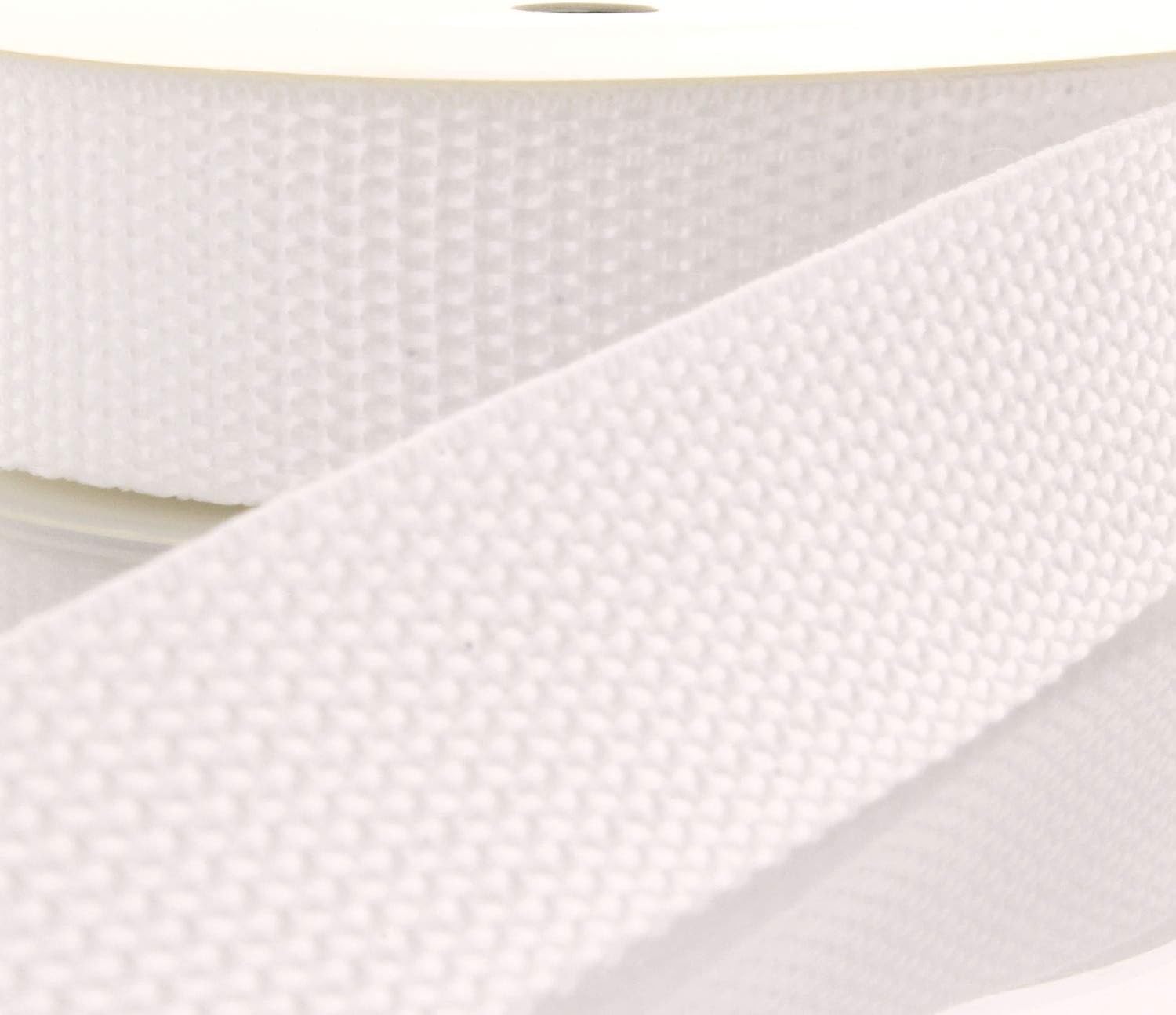 HBC | 1.25 Inch Polypropylene Webbing - White 25 Yards