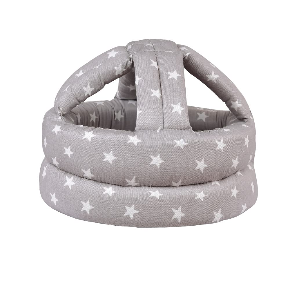 Baby Head Protector, Infant Safety Helmet & Walking Baby Helmet, for Age 6-36 Months, Grey Star(1pc)