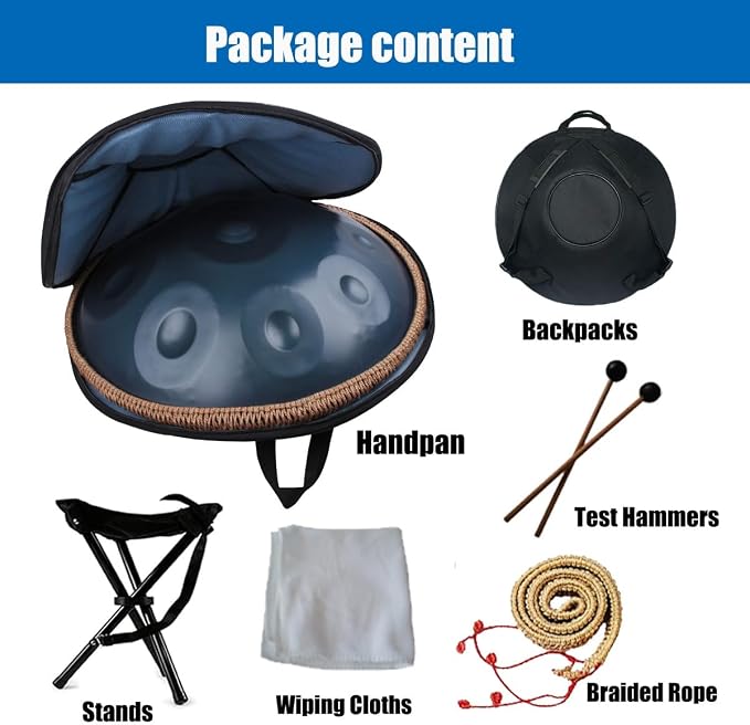 Harmonic Handpan Drum 12 Notas 22 Pulgadas Acero miniatura 3