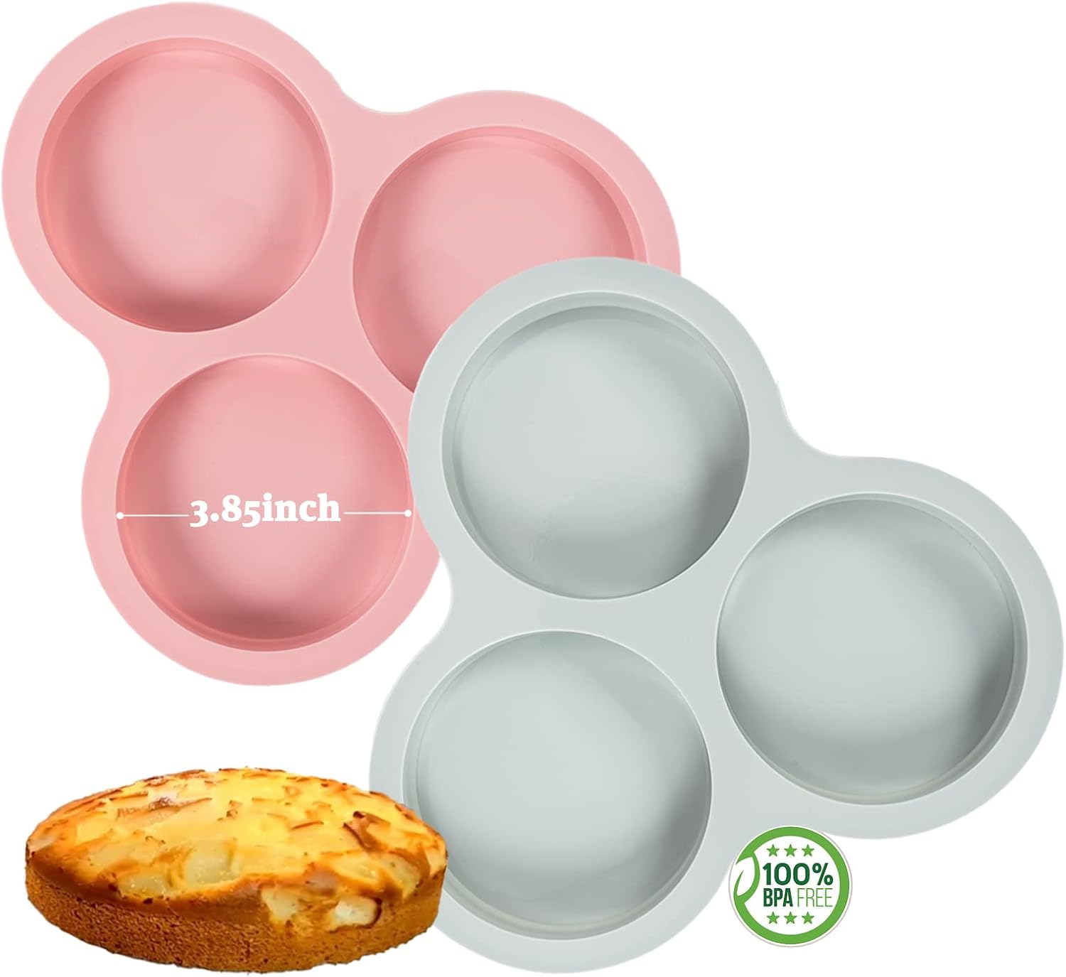 SAIIY Silicone Muffin Pans Air Fryer Egg Mold Egg Bite Mold Round