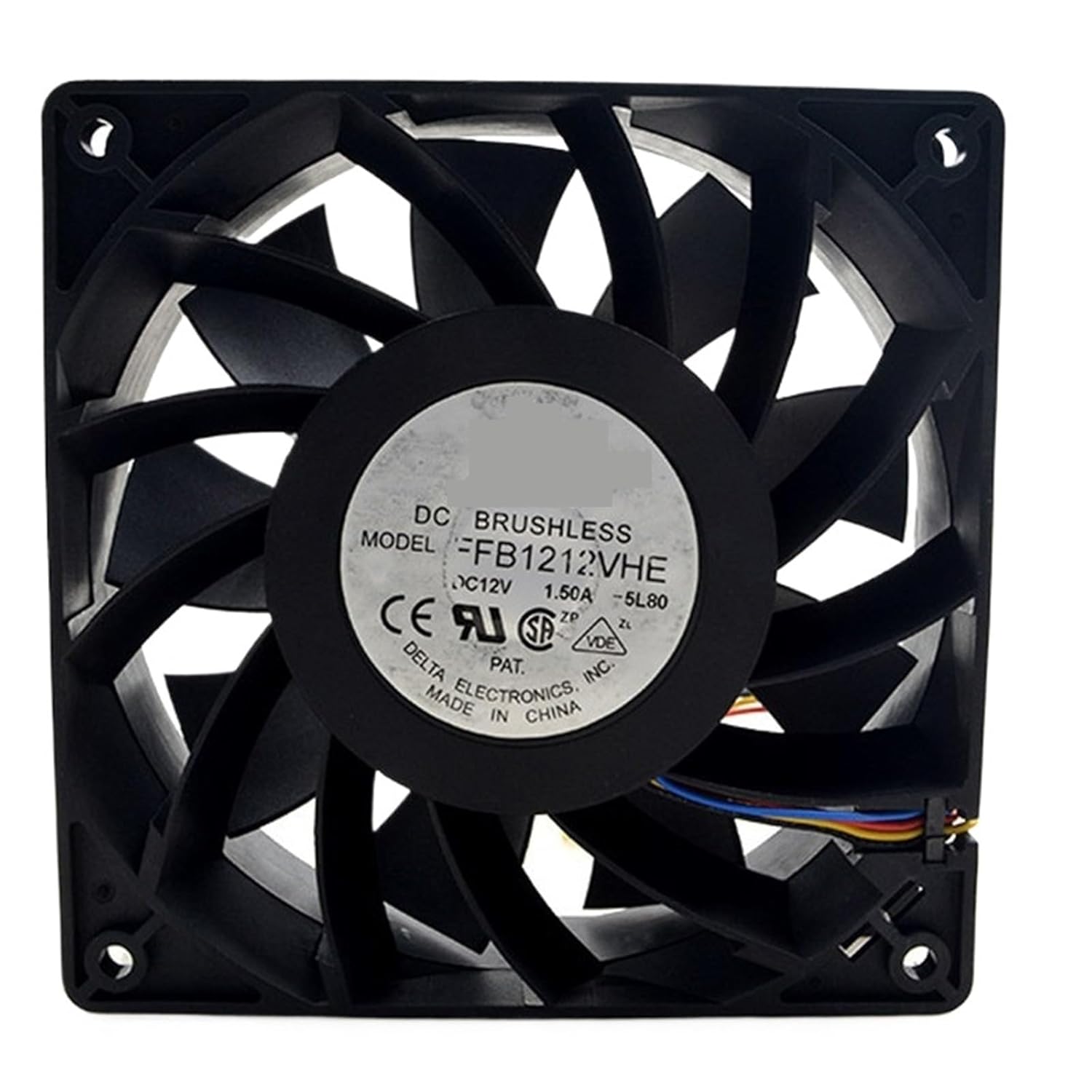 for FFB1212VHE 12V 1.5A 4500RPM 12cm 12038 120x120x38mm Double Ball Bearing Cooling Fan