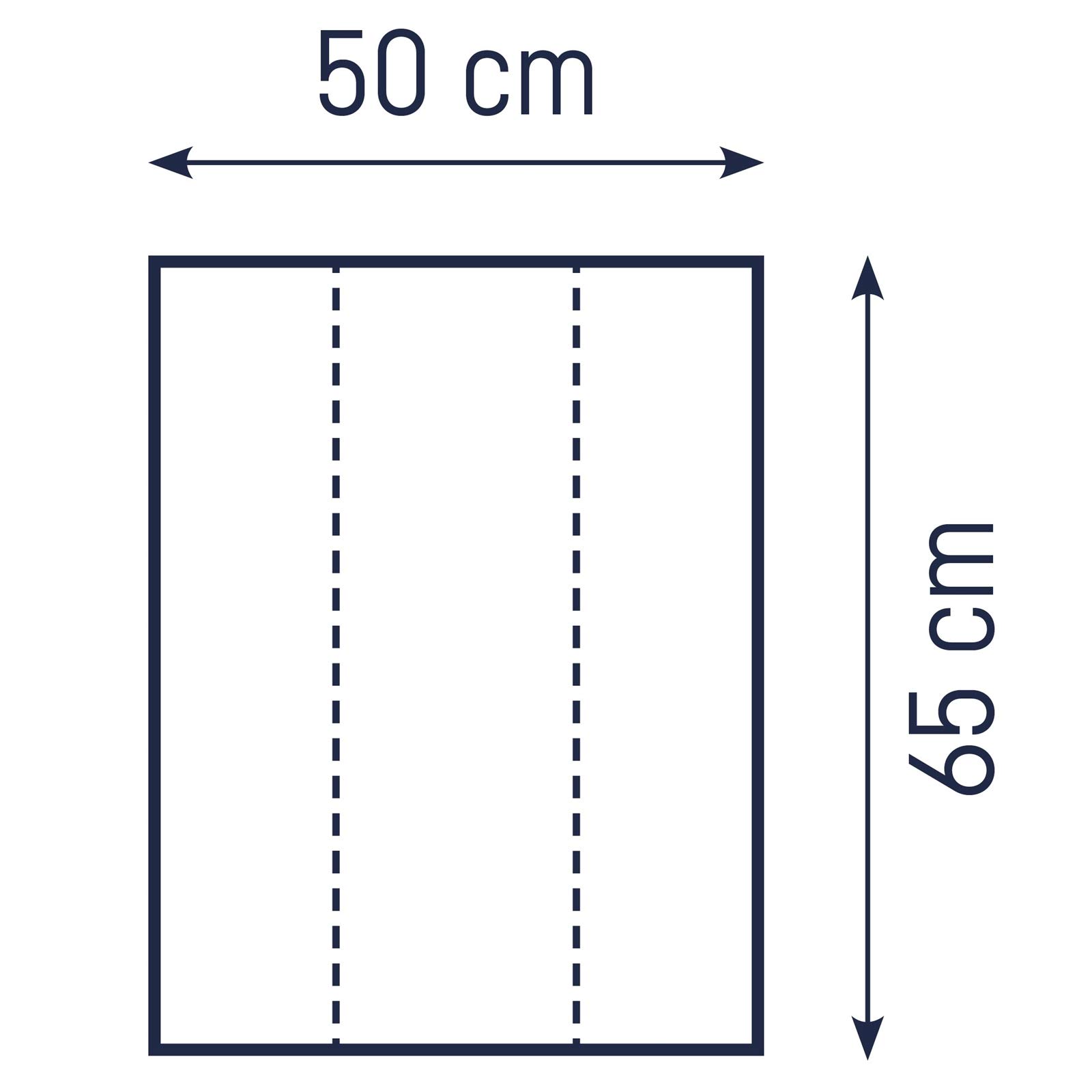 2 cunei concavi, Gr. 50/65 cm (diversi motivi)