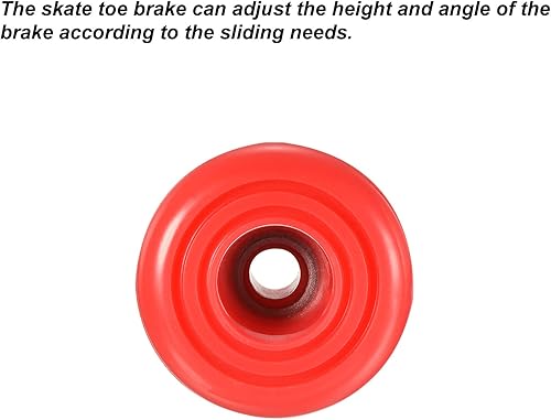 Miniatura 4 de PATIKIL Topes de dedo del pie del patín con destornillador, bloque de tapones de freno de goma