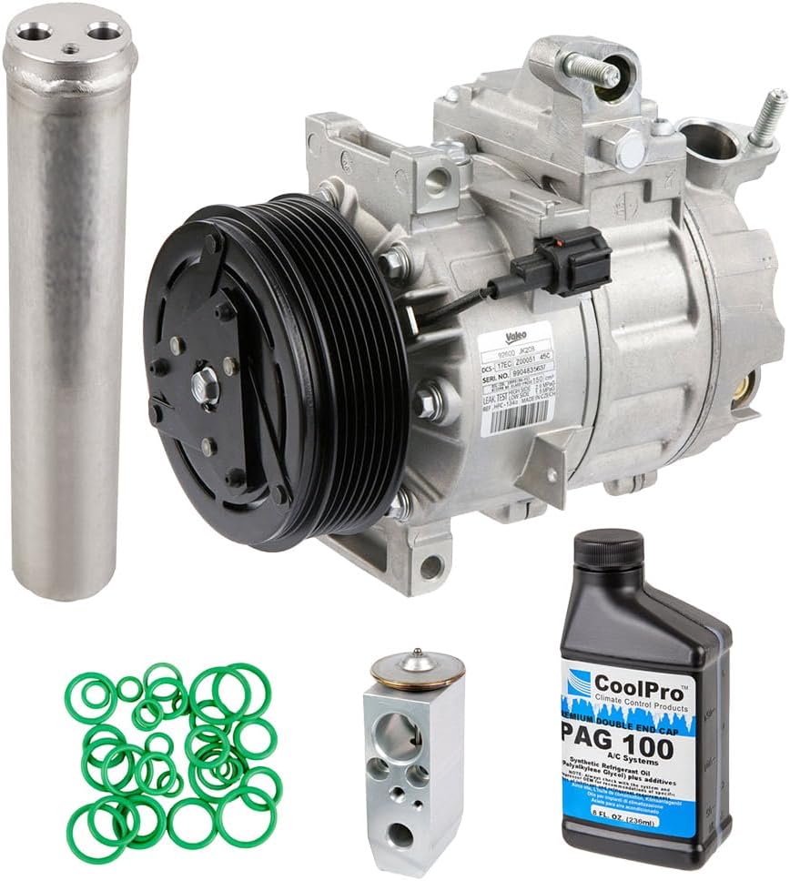 OEM AC Compressor w/A/C Repair Kit For Nissan 350Z 2007 2008 2009 Z33 VQ35HR - BuyAutoParts 60-84547RN NEW