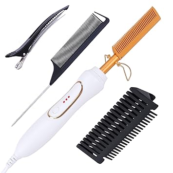 Hot comb on white hair Clearance