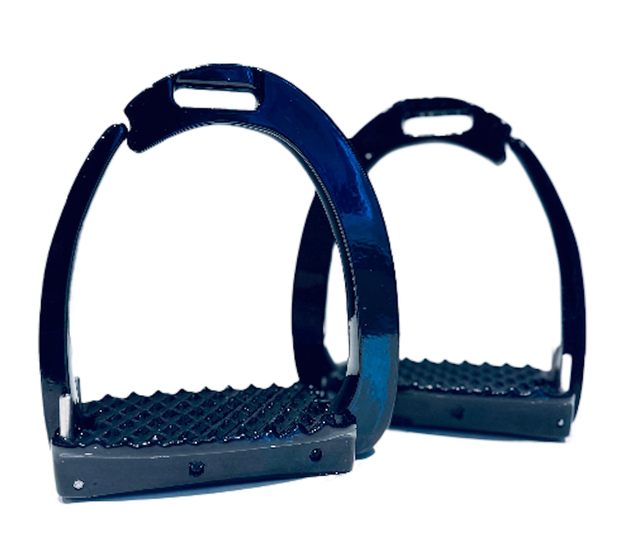 Horse Safety Black Stirrup Irons Quick Release Stability Aluminium Stirrup 4.75" - Image 2