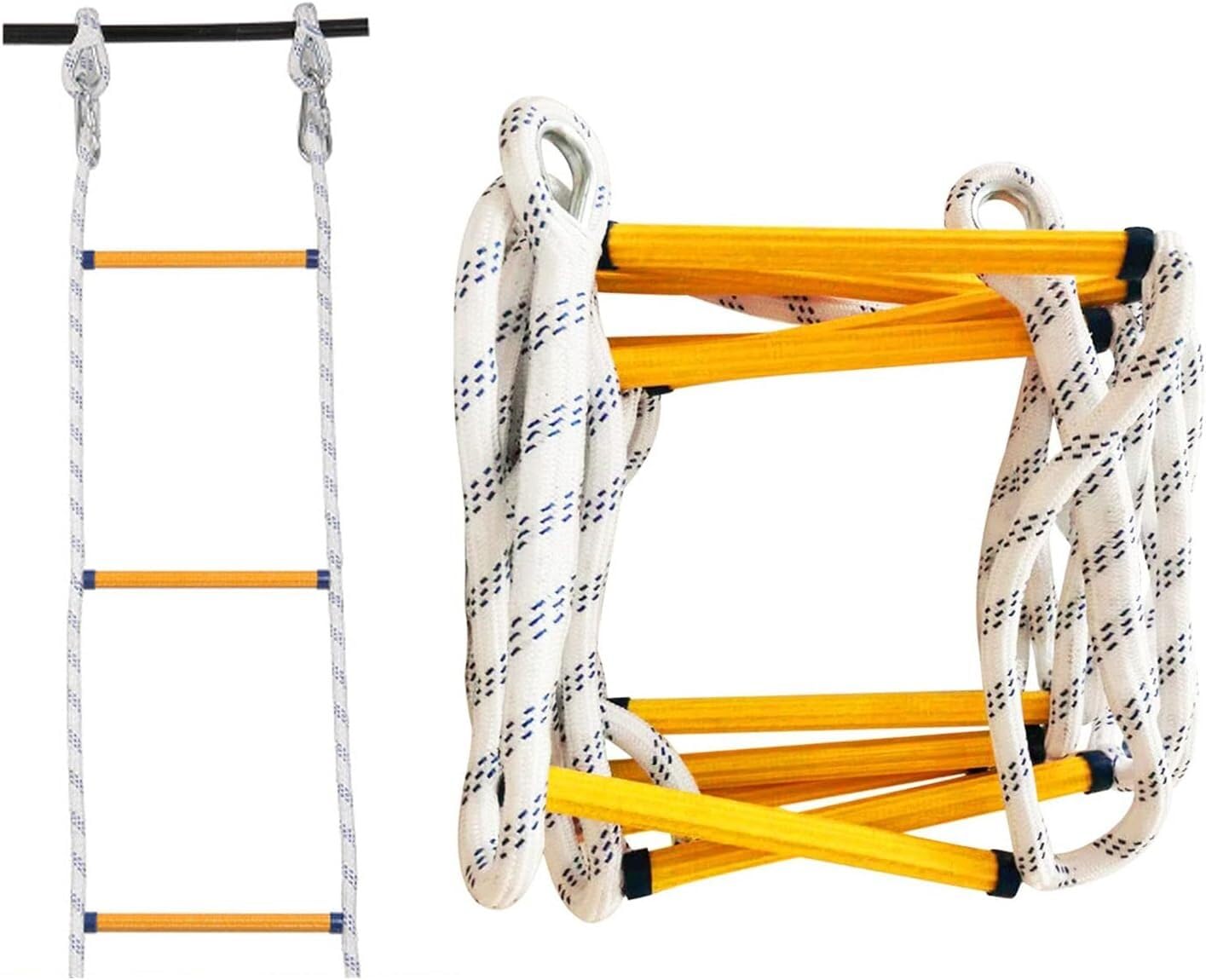 Rope Ladder Emergency Fire Escape Outdoor Portable Training Rescue, Adult Family Playground(12m)