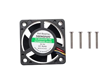 DC5V Cooling Fan for Jetson Nano, 40mm, PWM Adjustable Speed, 7500 RPM, 0.20m/min Airflow, 4-Pin Connector, Compatible with Single-Board Computer & Embedded System