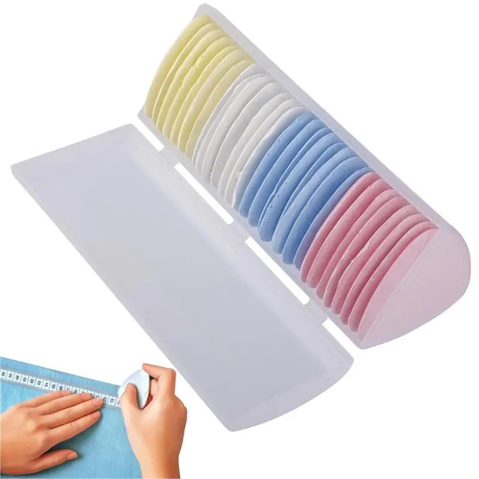 Tailors Szycie Kreda Odzież Wzór Zestaw Narzędzi DIY (15 Pudełek): Kolorowa, ścieralna kreda krawiecka, marker do tkanin i akcesoria krawieckie do szycia (30 szt.)