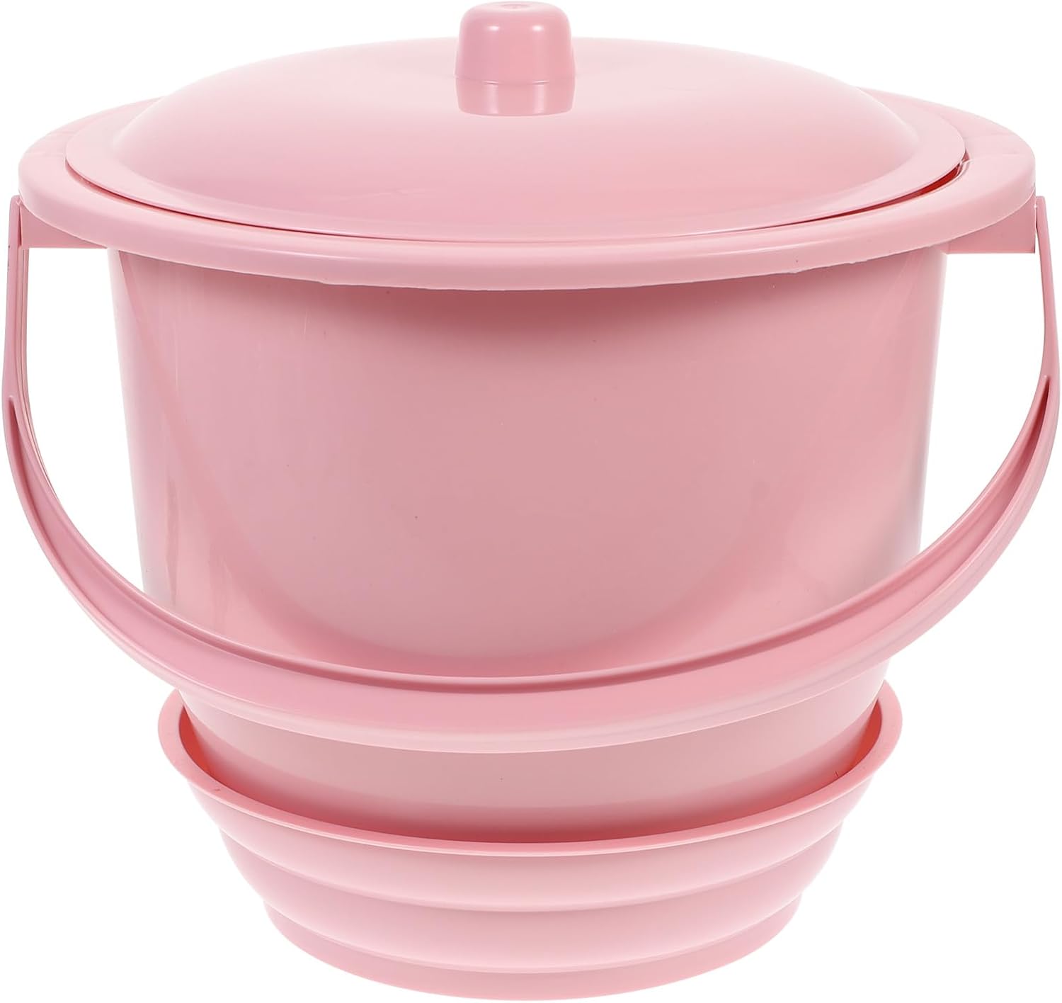 SMASOLO 1Pc Portable Handheld Urine Potty with Lid Practical Spittoon for Home Use Lightweight Chamber Pot for Elders and Adults Easy to Carry Store