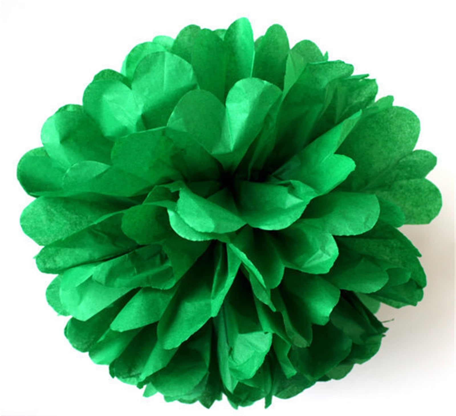 Pompones De Papel 10 Uds. De Pompones De Papel Tisú De 4 Pulgadas, Bolas De Flores, Decoración De Fiesta, Pompones, Bola De Pompón, Boda(Dark green,60 PCS)