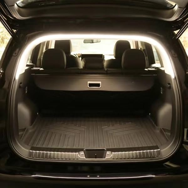 Tira LED para cajuela para KIA Sonet Cerato Opirus K3 K5 K8 K9, con sensor automático, luz ambiental para carga en cajuela, fácil instalación, a prueba de agua, para cajuelas de autos, SUVs y vans, 2m luz cálida