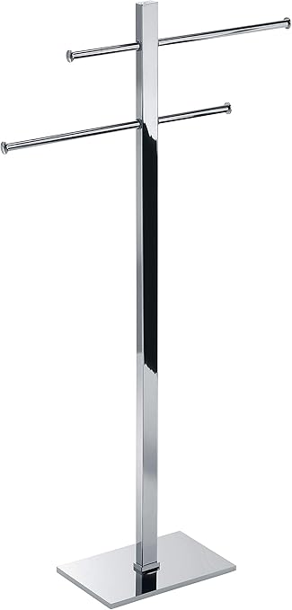 Gedy Tobia Toallero de pie, Acero Inoxidable, Cromo, 40,6x15 ...