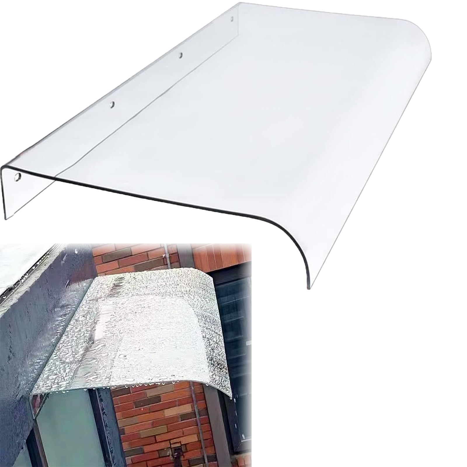 CZYZMDD Outdoor Window Awning Canopy 50x240cm Sun Shelter for Porch Patio & Balcony Waterproof Rain Cover GardenUV Protection Easy Installation