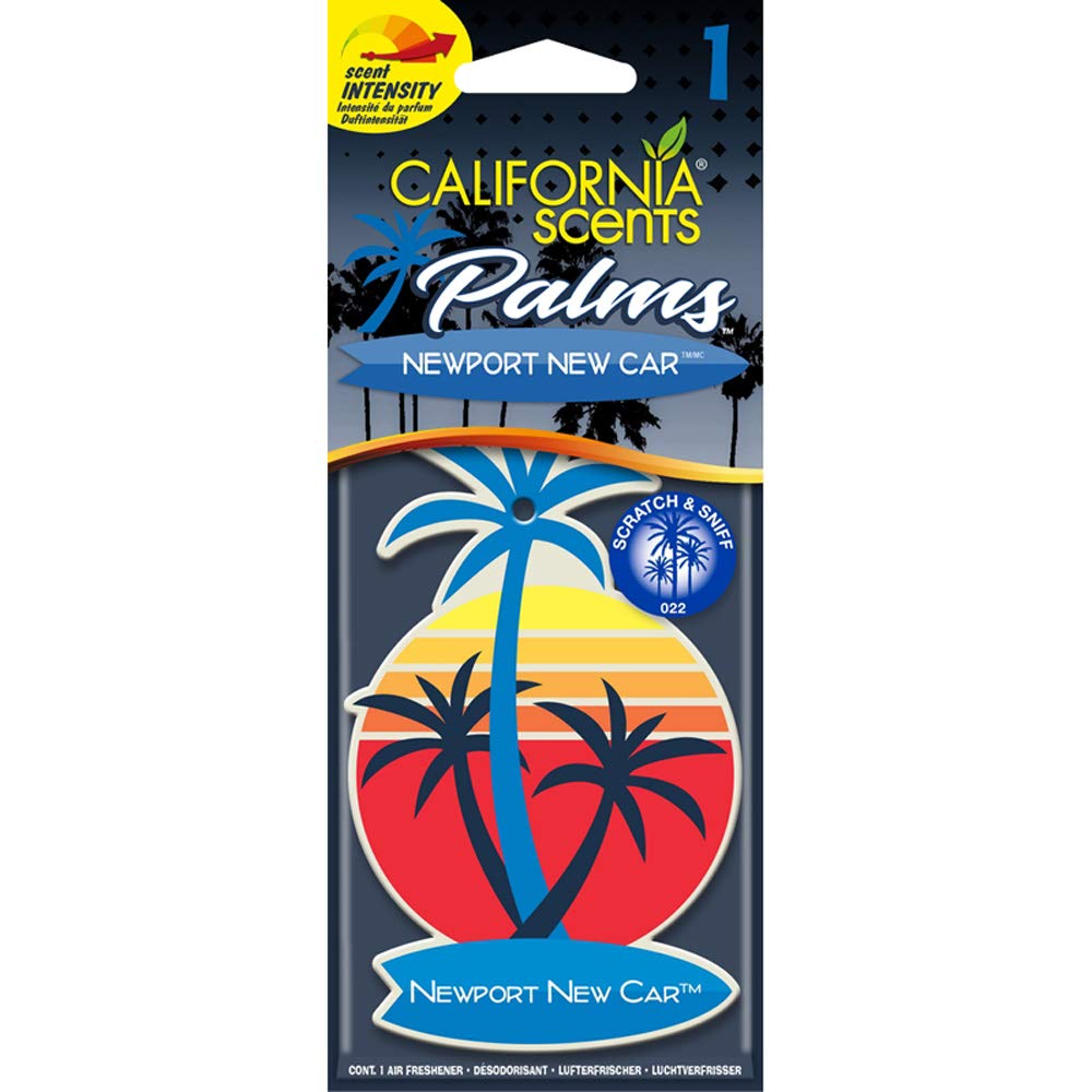 California ScentsPalm Tree Air freshener - Newport New Car - 1 piece