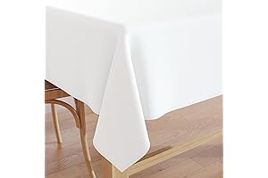 Encasa White Cotton Rectangle Tablecloth