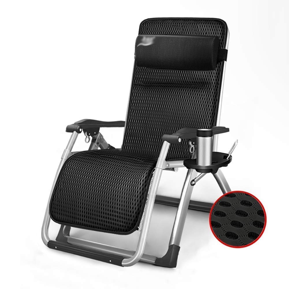 Chaise zero gravite pliante patio confortable et grand format pour plage et jardin