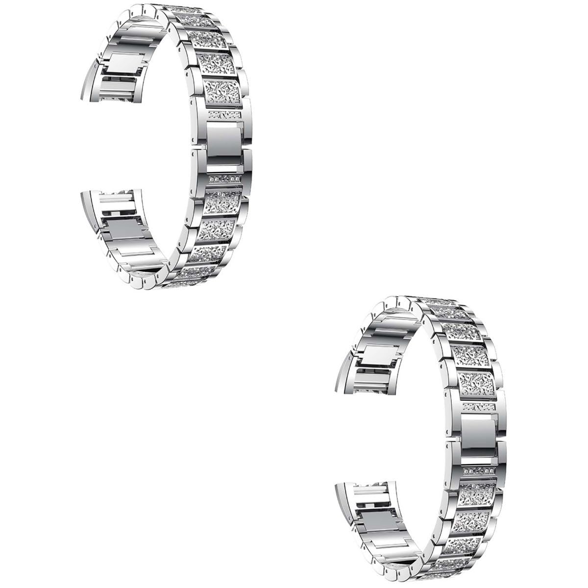 Gadpiparty Cinturino Per Orologio In Acciaio Inossidabile Cinturino In Cristallo Cinturino Per Orologio Con Strass Cinturino Regolabile