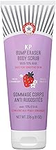 First Aid Beauty - KP Bump Eraser Body Scrub with 10% AHA, Keratosis Pilaris Exfoliator with Glycolic and Lactic acids, Helps Reduce Chicken Skin Bumps, Safe for Sensitive Skin, Strawberry Scent, 8 oz