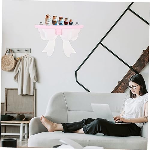 Vista 6 de NOLITOY Estante de almacenamiento de pared para interiores, estante de almacenamiento para colgar en la pared, estante de almacenamiento