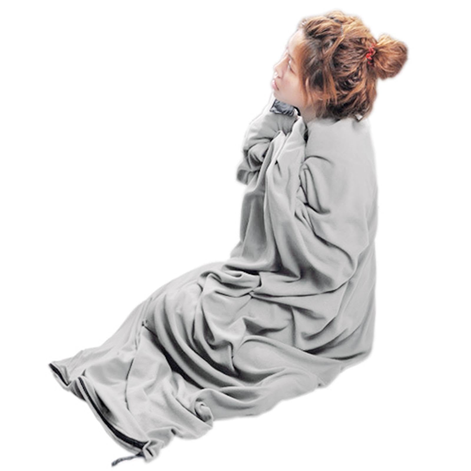 TOG Sleeping Bag Liner Sleep Sheet Camping Blanket Multipurpose Full Sized Zipper Light Gray|Sporting Goods | Outdoor Sports | Camping & Hiking | Outdoor Sleeping Gear | Sleeping Bags'