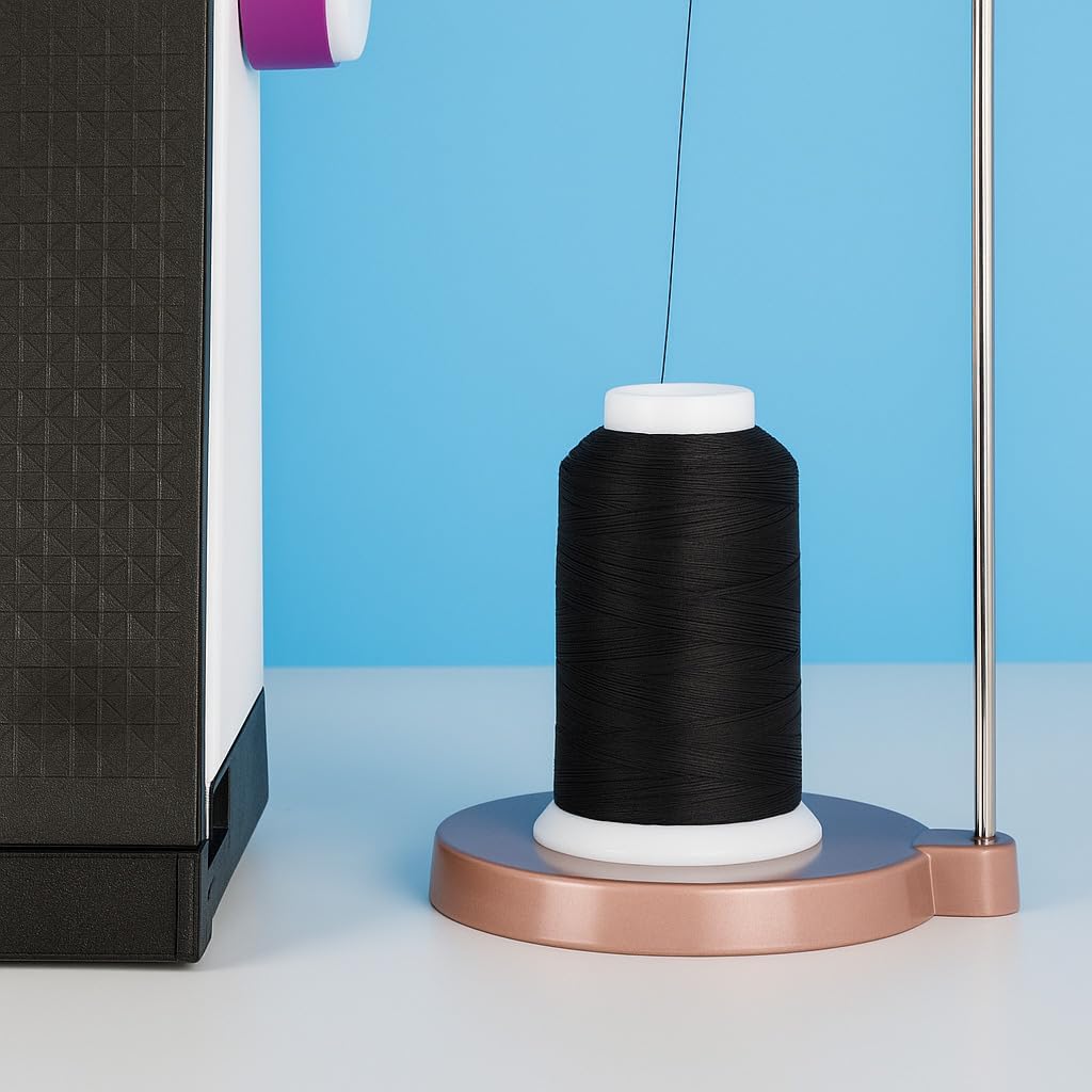 YLI Cotton Quilting Thread – 50 wt Egyptian Cotton for Piecing & Quilting - Low-lint & Strong - 2,000 Yard Cone - Night Time