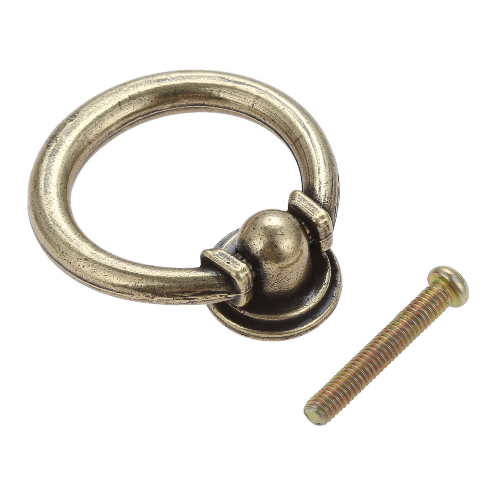 Mgoodoo 10Pcs Vintage Bronze Cabinet Knob Drawer Pull Ring Hardware for Kitchen Cupboard Closet Door Handles 1.57 Inch(40mm) - Image 3