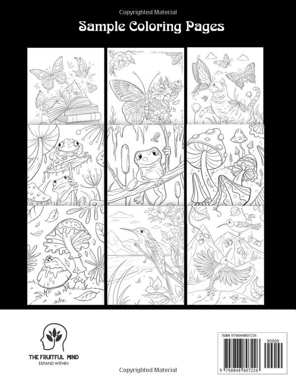 Miniatura 2 de 100 Nature Scenes A Whimsical Coloring Book Featuring 100 Fun and Relaxing Nature Inspired Designs with Cute Animals, Beautiful Flowers, Lovely