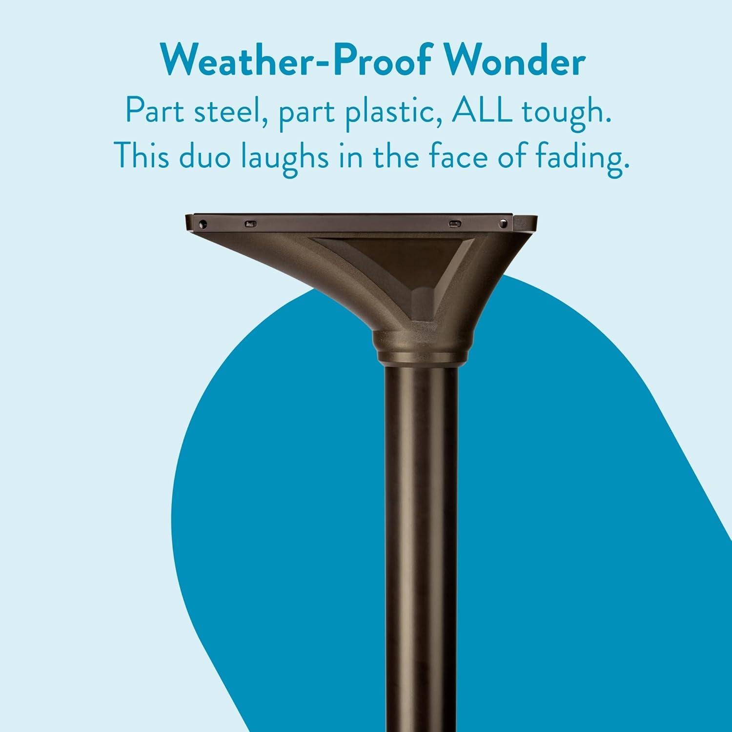 Architectural Mailboxes Elevado Galvanized Steel Mailbox Post, 7517RZ-10, Rubbed Bronze