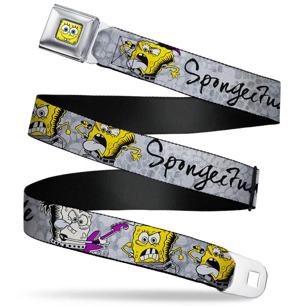 Buckle-Down Standard Seatbelt Belt Spongebob Squarepants Regular, 1.5