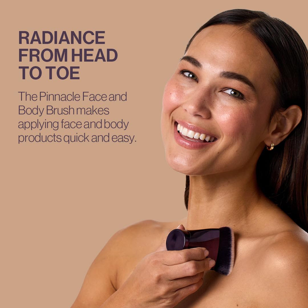 Anisa Beauty Pinnacle Face & Body Brush | Full-Coverage Makeup Brush for Foundation, Liquid, Powder & Skincare | Soft, Dense Vegan Bristles for Seamless Blending |Travel-Friendly Beauty Tool - Image 3